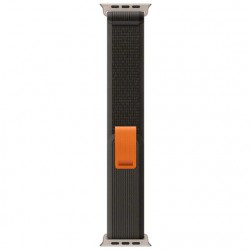  Ανταλλακτικό λουράκι QuickFit Nylon Apple Watch 1/2/3/4/5/6/SE/7/8 (42/44/45/49mm) Black/Grey
