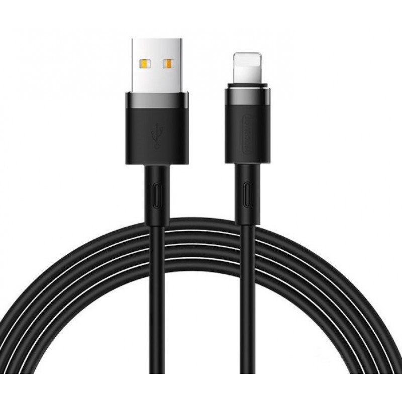 Καλώδιο Data OKKES Cord USB to Lightning for Apple 2,4A 2m Black (OK09)