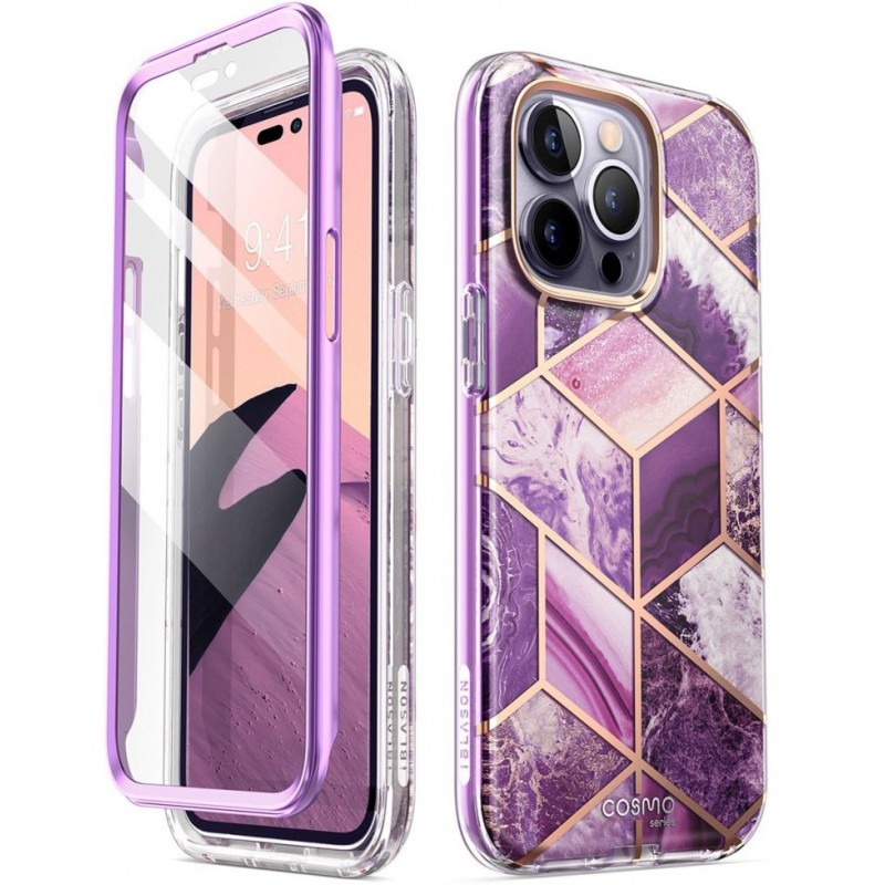 Θήκη Supcase Cosmo Apple iPhone 14 Pro Max (6.7") Marble Purple
