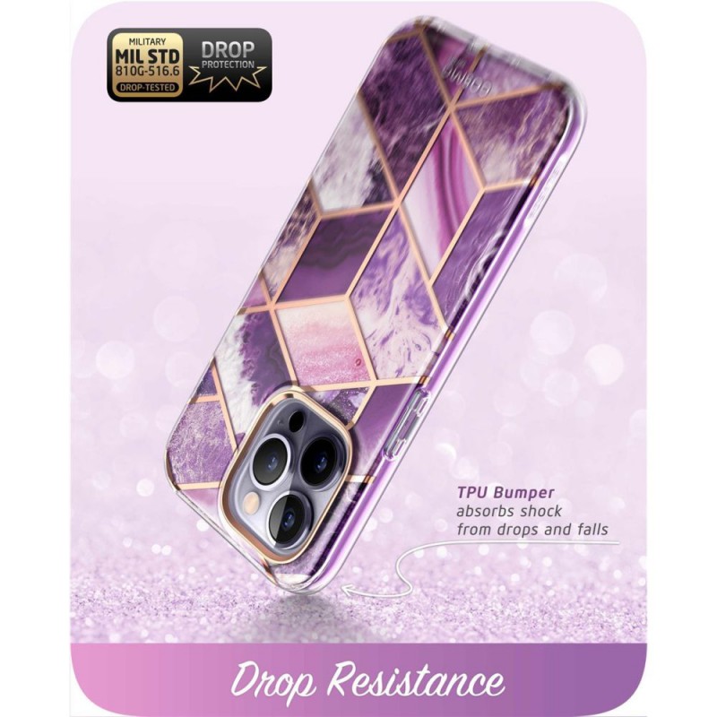Θήκη Supcase Cosmo Apple iPhone 14 Pro Max (6.7") Marble Purple