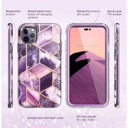 Θήκη Supcase Cosmo Apple iPhone 14 Pro Max (6.7") Marble Purple