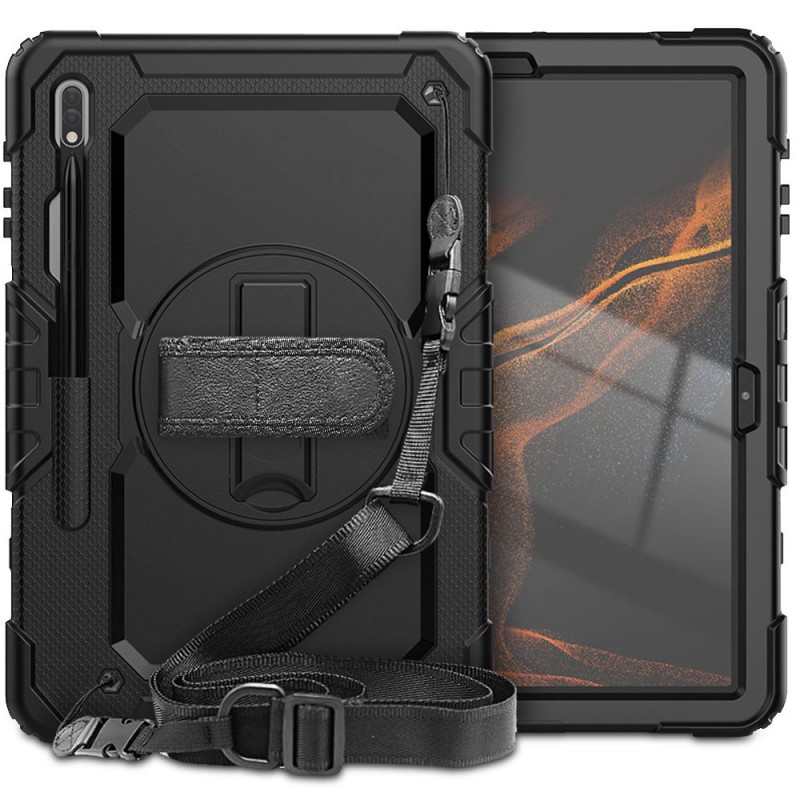 Θήκη Solid360 Samsung Galaxy Tab S7+ Plus/S8+ Plus/S7 FE / S9 FE+ Plus / S9+ Plus / S10+ 12.4 Black Θήκη Solid360 Samsung Galaxy Tab S7+ Plus/S8+ Plus/S7 FE / S9 FE+ Plus / S9+ Plus / S10+ 12.4 Black