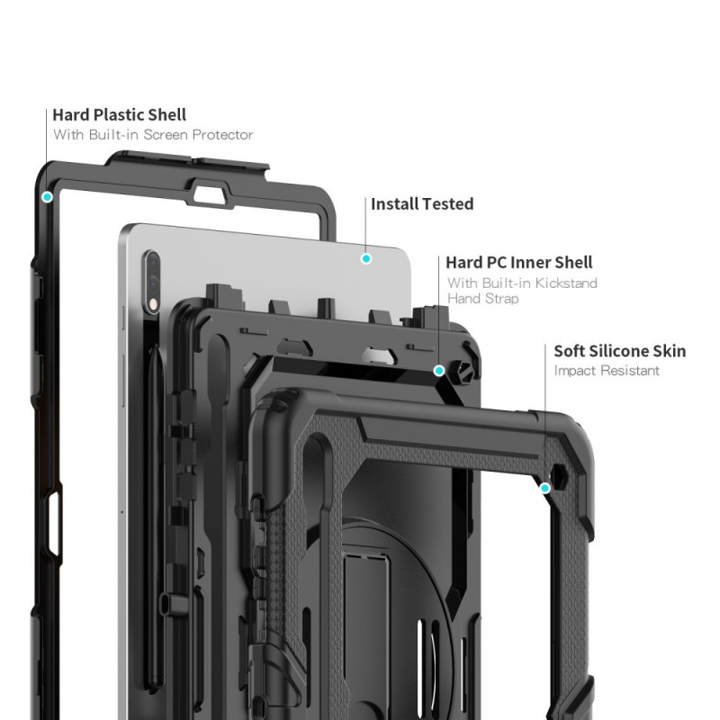 Θήκη Solid360 Samsung Galaxy Tab S7+ Plus/S8+ Plus/S7 FE / S9 FE+ Plus / S9+ Plus / S10+ 12.4 Black Θήκη Solid360 Samsung Galaxy Tab S7+ Plus/S8+ Plus/S7 FE / S9 FE+ Plus / S9+ Plus / S10+ 12.4 Black