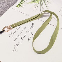  Λουράκι Λαιμού στήριξης Θήκης Smartphone Universal Neck Strap Metal Heart Clip Lanyard Olive
