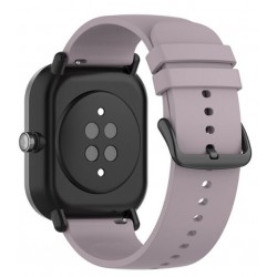 Ανταλλακτικό λουράκι QuickFit Black Buckle Light Purple για Samsung Galaxy Watch3(45mm)/Watch(46mm)/Huawei Watch 3 (46mm)/ Watch 3 Pro (48mm)/GT 2/Pro/Honor GS Pro/Amazfit GTR 3 (46mm)/GTR 3 Pro/GTR(47mm)/ Stratos 3(48mm) (22mm)