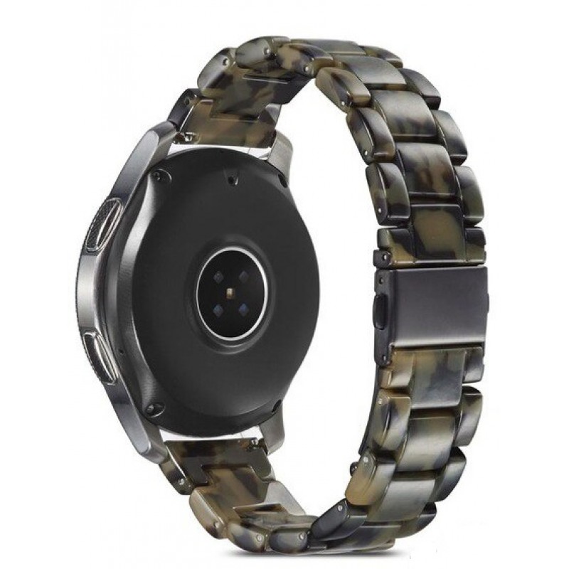 Ανταλλακτικό λουράκι QuickFit Ceramic Modern Design Black Green για Samsung Galaxy Watch3(45mm)/Watch(46mm)/Huawei Watch 3 (46mm)/ Watch 3 Pro (48mm)/GT 2/Pro/Honor GS Pro/Amazfit GTR 3 (46mm)/GTR 3 Pro/GTR(47mm)/ Stratos 3(48mm) (22mm)