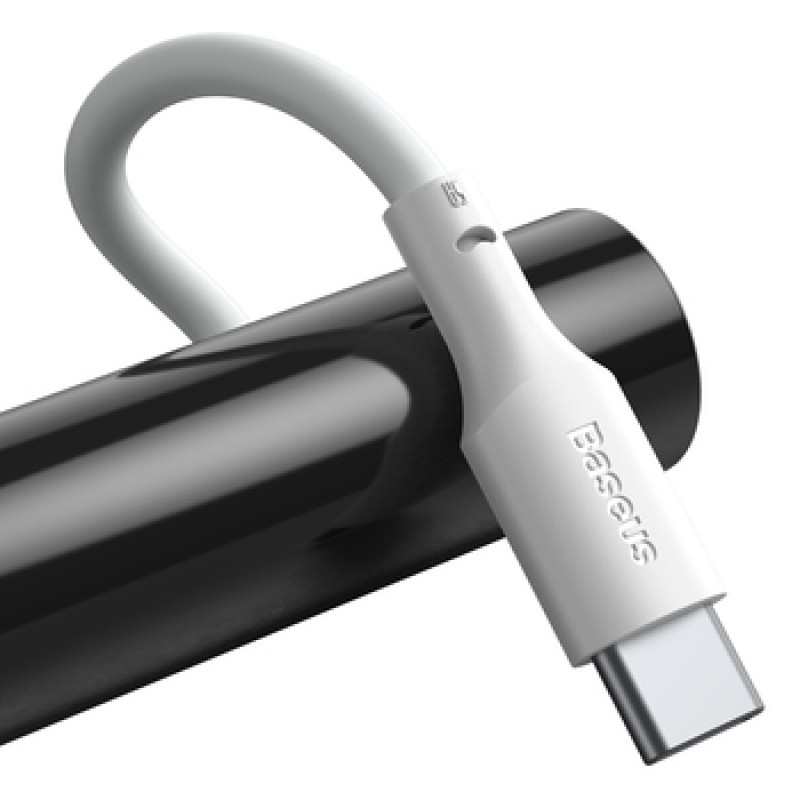 Καλώδιο Φόρτισης Baseus TZCATZJ-02 Simple Wisdom Regular USB 2.0 Cable USB-C male - USB-A male 1.5m White
