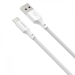 Καλώδιο Φόρτισης Baseus TZCATZJ-02 Simple Wisdom Regular USB 2.0 Cable USB-C male - USB-A male 1.5m White