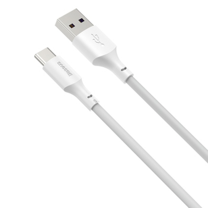 Καλώδιο Φόρτισης Baseus TZCATZJ-02 Simple Wisdom Regular USB 2.0 Cable USB-C male - USB-A male 1.5m White