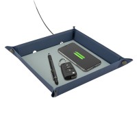 Ασύρματος Φορτιστής 4smarts Pocket Tray Organizer Wireless Charger 15W Blue\Light Blue (4S462342)