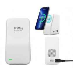 Ασύρματος Φορτιστής 4smarts Wireless Charger UltiMAG 5in1 Mains Charging Station White (4S456607) 