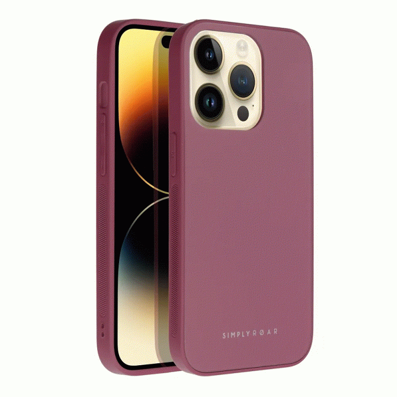 Θήκη Roar Matte Silicone Apple iPhone 14 Pro (6.1") Claret