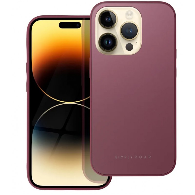 Θήκη Roar Matte Silicone Apple iPhone 14 Pro (6.1") Claret