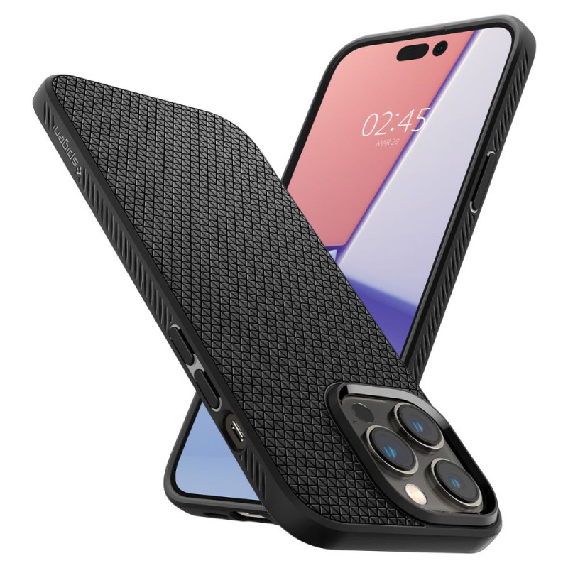 Θήκη Spigen Liquid Air Apple iPhone 14 Pro Max (6.7") Matte Black (ACS04813)