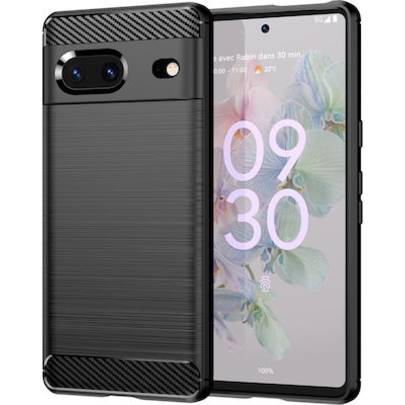 Θήκη TPU Carbon Fiber Brushed Google Pixel 7  Black