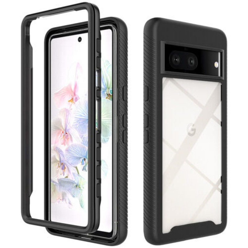 Αδιάβροχη θήκη Redpepper Google Pixel 7 Shockproof/Waterproof Black/Clear