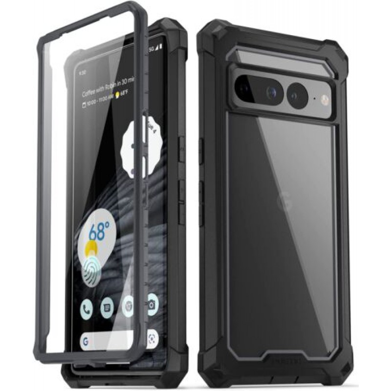Αδιάβροχη θήκη Redpepper Google Pixel 7 Pro Shockproof/Waterproof Black/Clear