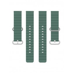 Ανταλλακτικό λουράκι QuickFit Ocean Band για  Samsung Galaxy Watch3(45mm)/Watch(46mm)/Xiaomi Haylou LS05/Amazfit GTR(47mm)/2e(46mm)/Stratos 2/3/Mi Watch(46mm)/Huawei GT/Active/GT 2/Pro/Honor GS Pro/Magic/2(46mm) (22mm) Dark Green