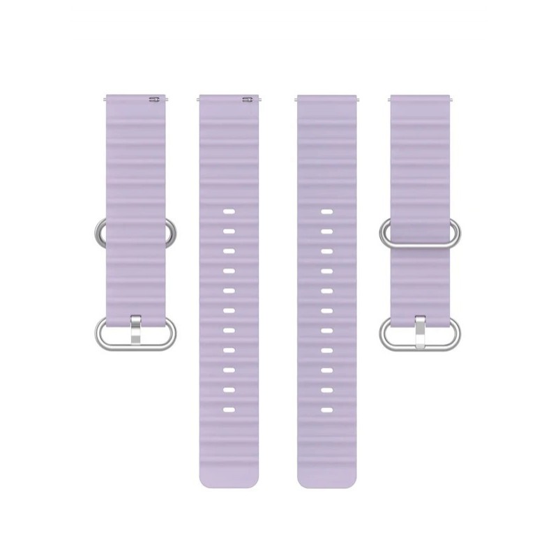 Ανταλλακτικό λουράκι QuickFit Ocean Band για  Samsung Galaxy Watch3(45mm)/Watch(46mm)/Xiaomi Haylou LS05/Amazfit GTR(47mm)/2e(46mm)/Stratos 2/3/Mi Watch(46mm)/Huawei GT/Active/GT 2/Pro/Honor GS Pro/Magic/2(46mm) (22mm) Violet