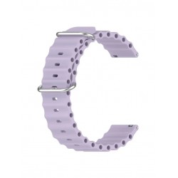 Ανταλλακτικό λουράκι QuickFit Ocean Band για Samsung Galaxy Watch5 (40mm & 42mm)/Watch4 (40mm & 44mm)/ Watch4 Classic (42mm & 46mm)/ Watch3(41mm)/Active 2(40/44mm)/Amazfit GTS 3 (43mm)/GTR(42mm) (20mm) Violet