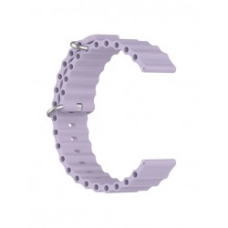 Ανταλλακτικό λουράκι QuickFit Ocean Band για Samsung Galaxy Watch5 (40mm & 42mm)/Watch4 (40mm & 44mm)/ Watch4 Classic (42mm & 46mm)/ Watch3(41mm)/Active 2(40/44mm)/Amazfit GTS 3 (43mm)/GTR(42mm) (20mm) Violet