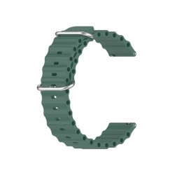 Ανταλλακτικό λουράκι QuickFit Ocean Band για Samsung Galaxy Watch5 (40mm & 42mm)/Watch4 (40mm & 44mm)/ Watch4 Classic (42mm & 46mm)/ Watch3(41mm)/Active 2(40/44mm)/Amazfit GTS 3 (43mm)/GTR(42mm) (20mm) Dark Green