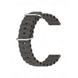 Ανταλλακτικό λουράκι QuickFit Ocean Band για Samsung Galaxy Watch5 (40mm & 42mm)/Watch4 (40mm & 44mm)/ Watch4 Classic (42mm & 46mm)/ Watch3(41mm)/Active 2(40/44mm)/Amazfit GTS 3 (43mm)/GTR(42mm) (20mm) Space Grey