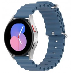 Ανταλλακτικό λουράκι QuickFit Ocean Band για Samsung Galaxy Watch5 (40mm & 42mm)/Watch4 (40mm & 44mm)/ Watch4 Classic (42mm & 46mm)/ Watch3(41mm)/Active 2(40/44mm)/Amazfit GTS 3 (43mm)/GTR(42mm) (20mm) Slate Blue
