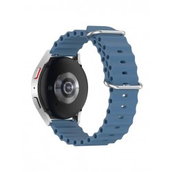 Ανταλλακτικό λουράκι QuickFit Ocean Band για Samsung Galaxy Watch5 (40mm & 42mm)/Watch4 (40mm & 44mm)/ Watch4 Classic (42mm & 46mm)/ Watch3(41mm)/Active 2(40/44mm)/Amazfit GTS 3 (43mm)/GTR(42mm) (20mm) Slate Blue