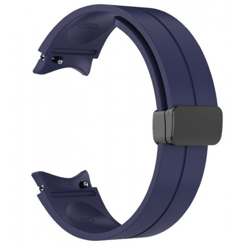 Ανταλλακτικό λουράκι Magnetic D-Buckle QuickFit Silicone Sport Band για Samsung Galaxy Watch 7 / 6 / 6 Classic / 5 / 5 Pro/ 4 / 4 Classic Midnight Blue Ανταλλακτικό λουράκι Magnetic D-Buckle QuickFit Silicone Sport Band για Samsung Galaxy Watch 7 / 6 / 6 Classic / 5 / 5 Pro/ 4 / 4 Classic Midnight Blue