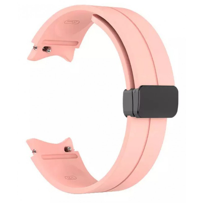 Ανταλλακτικό λουράκι Magnetic D-Buckle QuickFit Silicone Sport Band για Samsung Galaxy Watch 7 / 6 / 6 Classic / 5 / 5 Pro/ 4 / 4 Classic Official Pink