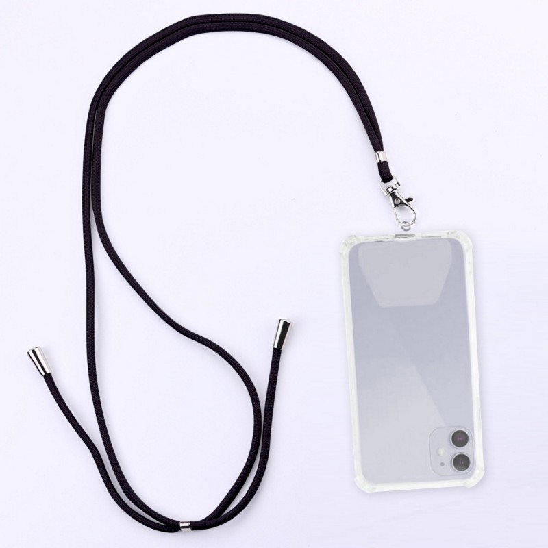 Λουράκι Λαιμού στήριξης Θήκης Smartphone Universal Neck Strap Black Λουράκι Λαιμού στήριξης Θήκης Smartphone Universal Neck Strap Black