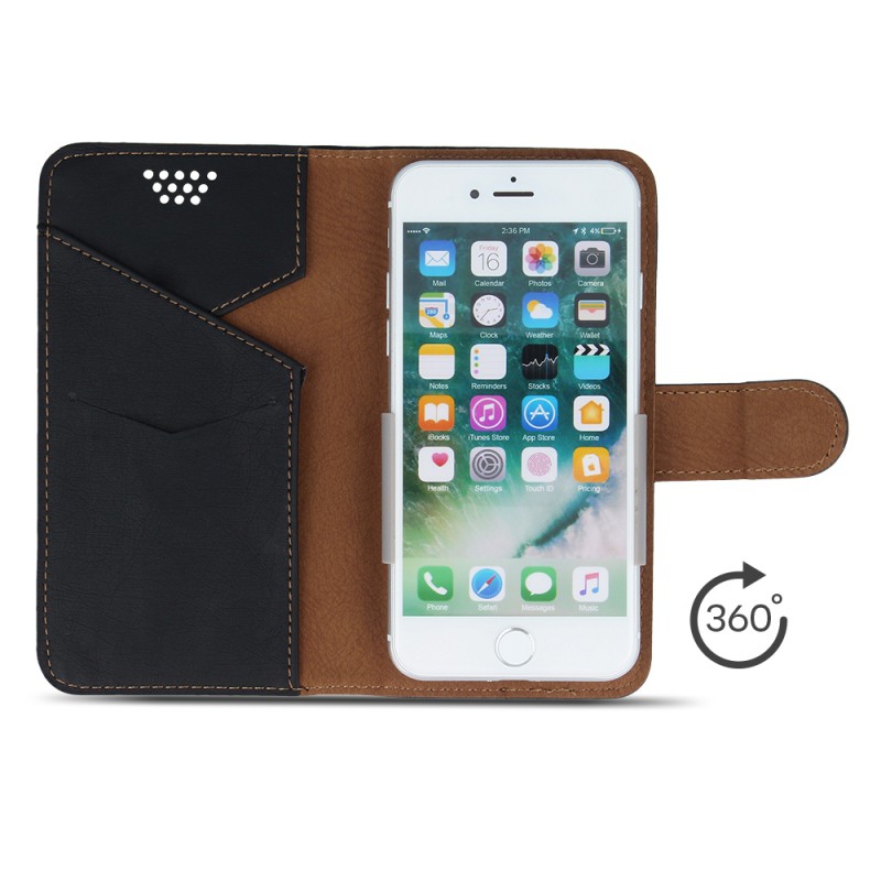 Θήκη Book 360 Rotating Universal 5,3" -5,7" Black