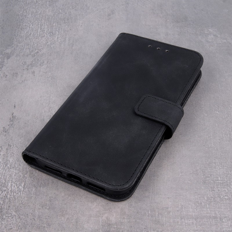 Θήκη Book Smart Velvet Apple iPhone 15 (6.1") Black