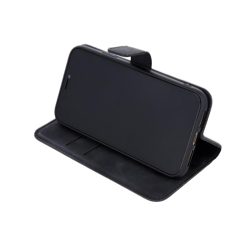 Θήκη Book Smart Velvet Apple iPhone 15 (6.1") Black