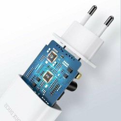 Φορτιστής Ταξιδιού DuxDucis με Θύρα USB-A και Θύρα USB-C 20W White Φορτιστής Ταξιδιού DuxDucis με Θύρα USB-A και Θύρα USB-C 20W White