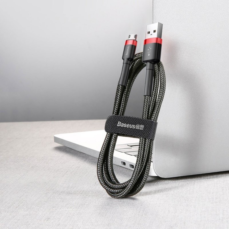 Καλώδιο Data Baseus CAMKLF-C91 Cafule Series USB  to MicroUSB 2m Red/Black