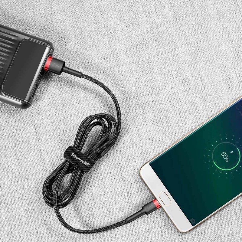 Καλώδιο Data Baseus CAMKLF-C91 Cafule Series USB  to MicroUSB 2m Red/Black