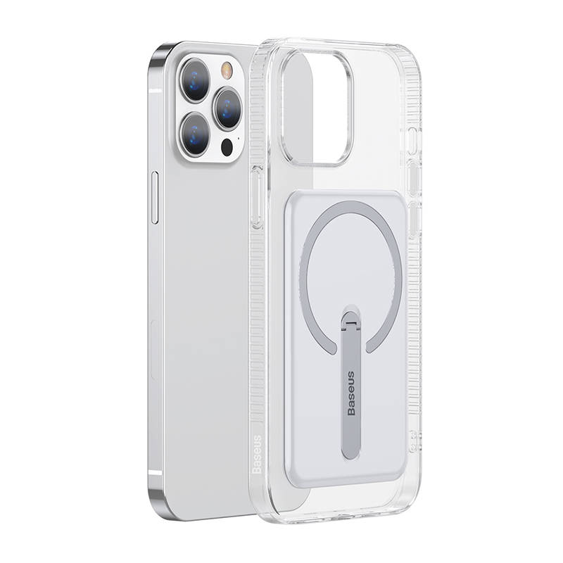 Θήκη Baseus Crystal Magnetic Glass Case with Bracket Apple iPhone 13 Pro (6.1") Transparent