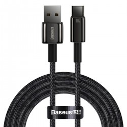 Καλώδιο Φόρτισης Baseus Cable Tungsten USB to USB-C Super Charge 100W 2m Black (CAWJ000101) Black