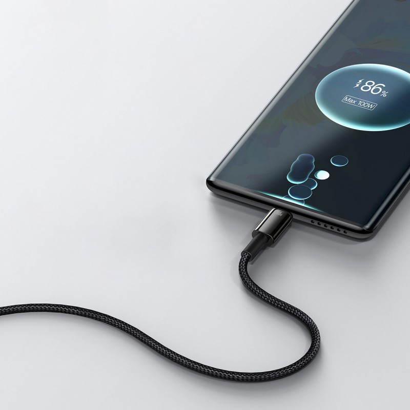 Καλώδιο Φόρτισης Baseus Cable Tungsten USB to USB-C Super Charge 100W 2m Black (CAWJ000101) Black
