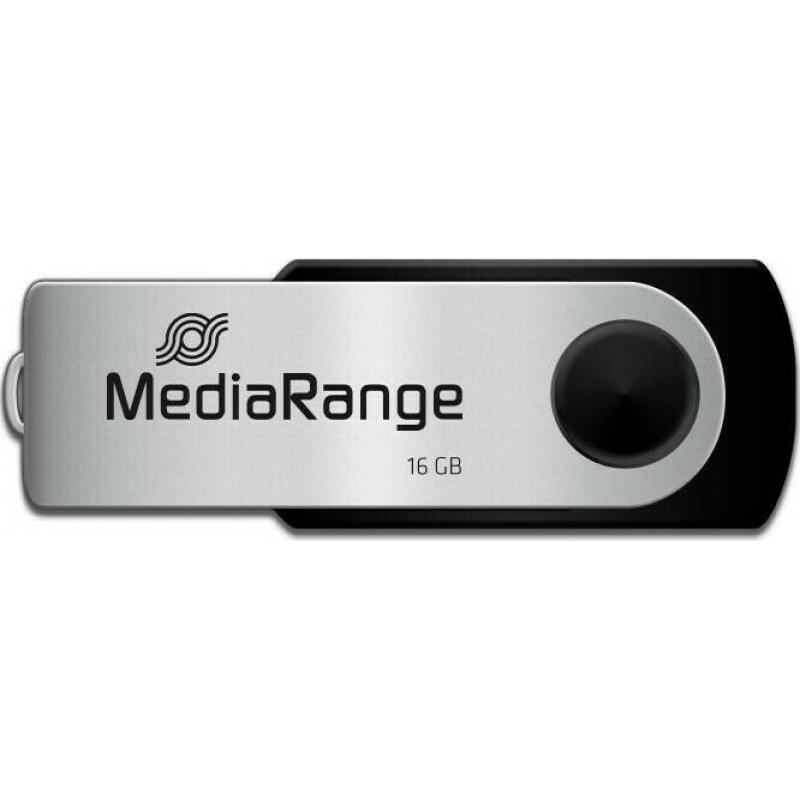 MediaRange Pendrive MR910 16GB USB 2.0 Black/Silver