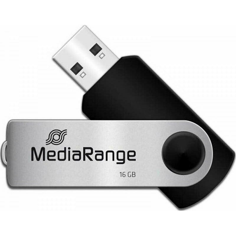 MediaRange Pendrive MR910 16GB USB 2.0 Black/Silver