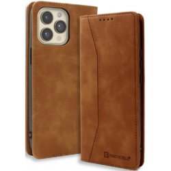Θήκη BodyCell Book Leather Wallet Apple iPhone 14 Pro Max (6.7") Brown