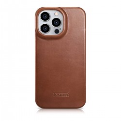 Θήκη iCarer Leather Wallet Apple iPhone 14 Pro (6.1″) Brown