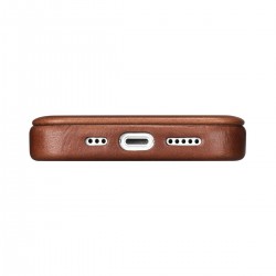 Θήκη iCarer Leather Wallet Apple iPhone 14 Pro (6.1″) Brown