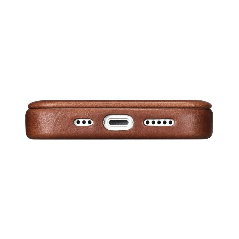 Θήκη iCarer Leather Wallet Apple iPhone 14 Pro (6.1″) Brown