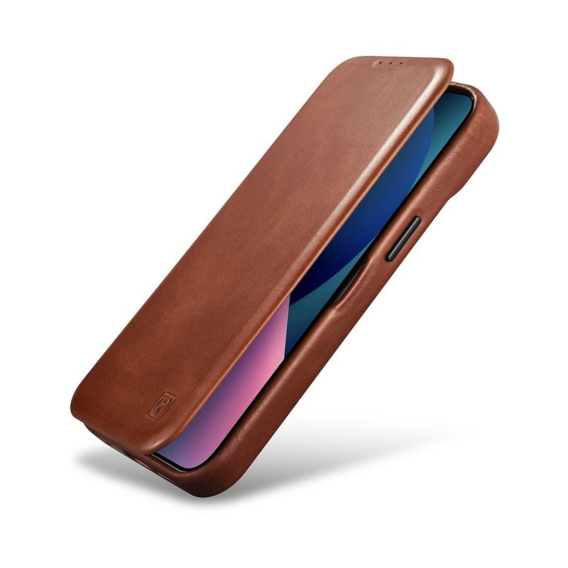 Θήκη iCarer Leather Wallet Apple iPhone 14 Pro (6.1″) Brown