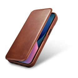 Θήκη iCarer Leather Wallet Apple iPhone 14 Pro (6.1″) Brown