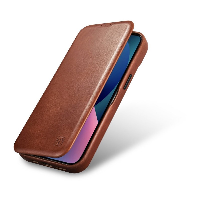 Θήκη iCarer Leather Wallet Apple iPhone 14 Pro (6.1″) Brown